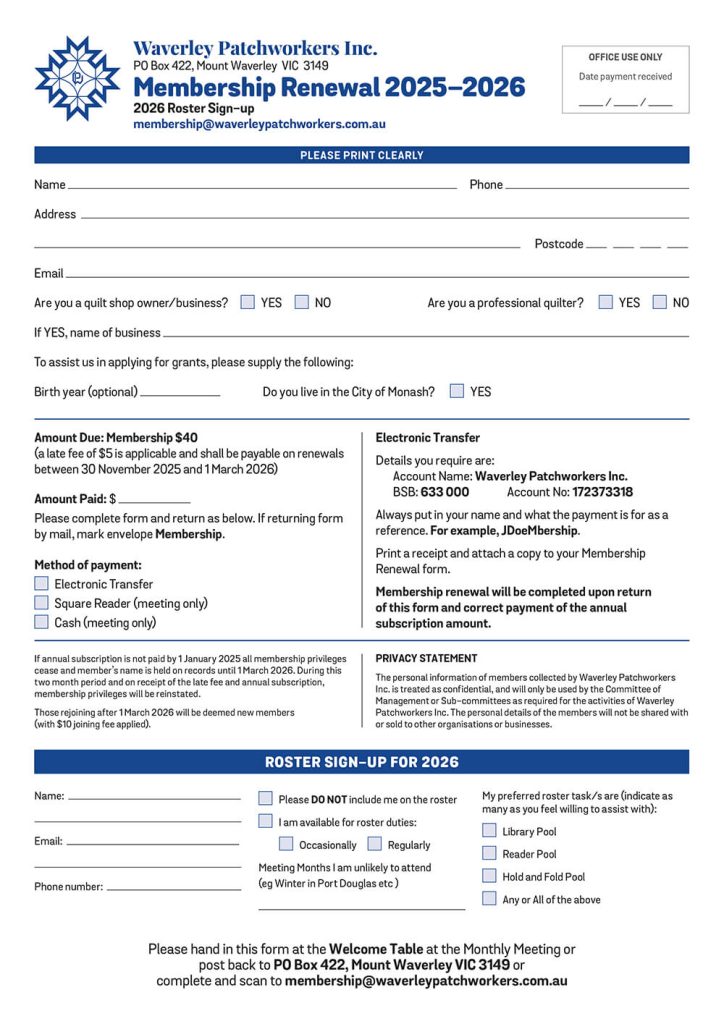 Membership Renewal